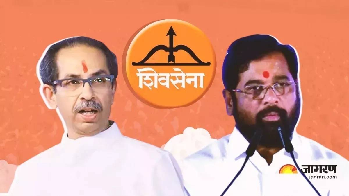 उद्धव ठाकरे और एकनाथ शिंदे।